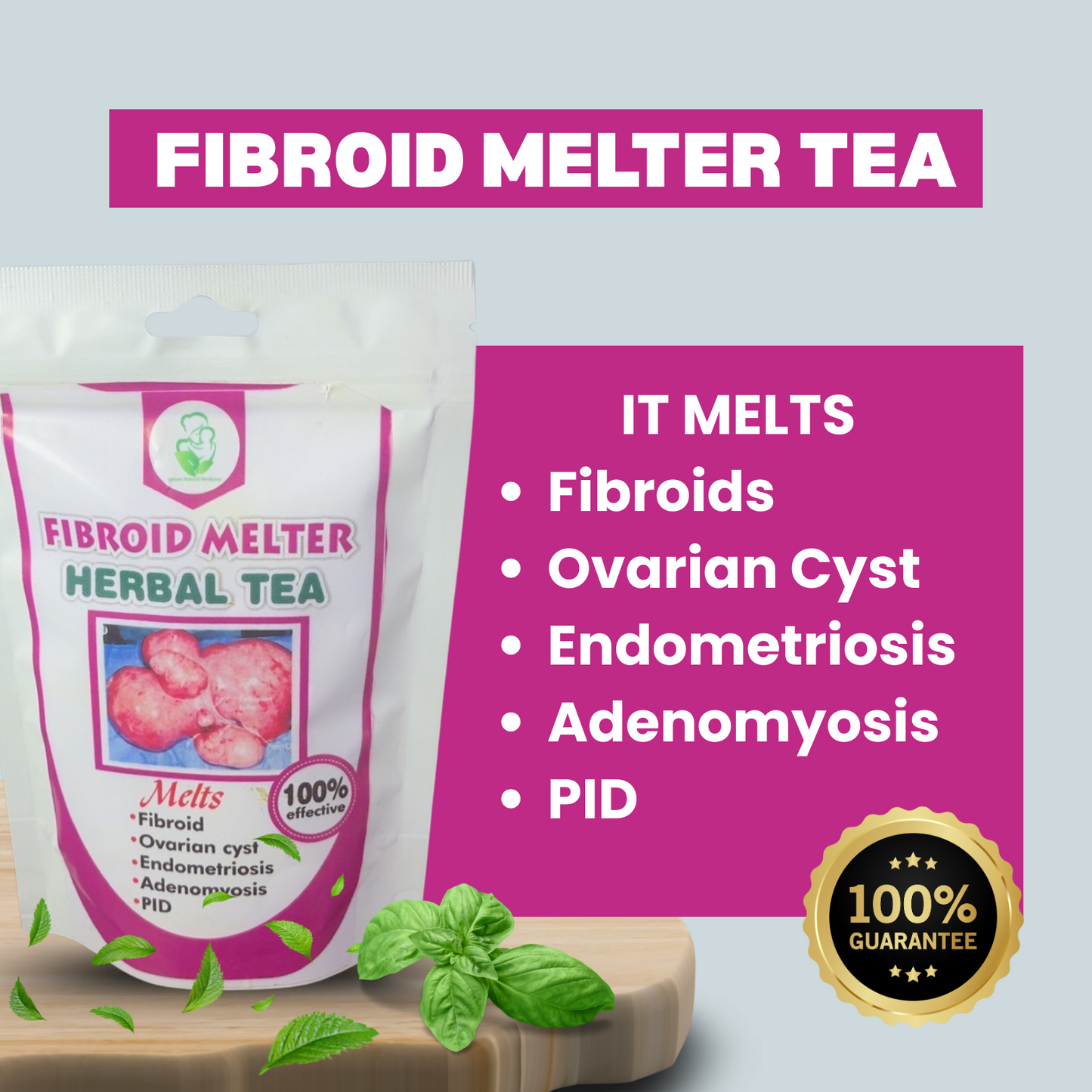 Fibroid Melter Herbal Tea – Natural Remedy for Fibroids, Cysts & More